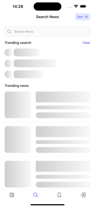 Search News Loading screen